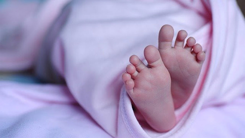 Newborn's toes